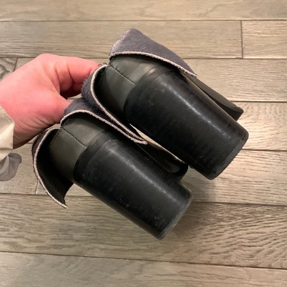 Sol Sana Calf Haired Leather Heeled Mules/Clogs - Picture 11 of 12